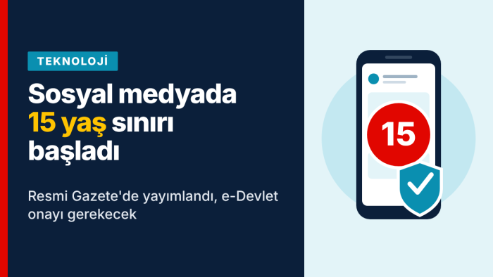 Resmi Gazete'de Yayımlandı: Sosyal Medyada 15 Yaş Sınırı ve E-Devlet Onayı